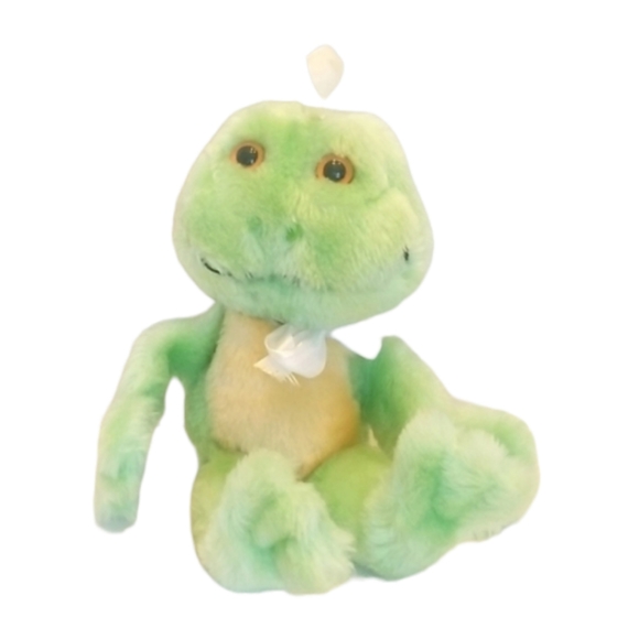 Vintage RARE Dakin Green Frog Plush 1980 - Picture 1 of 10